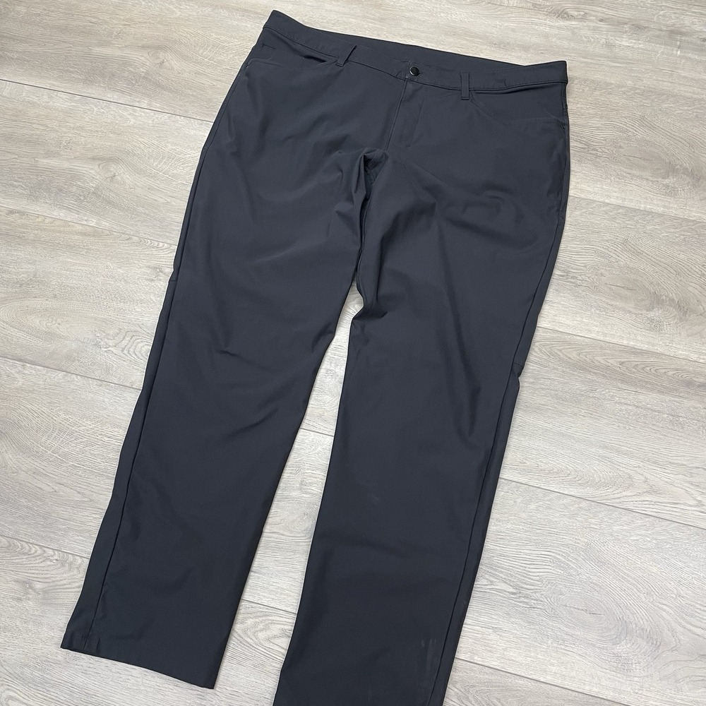 Lululemon ABC Classic Fit Pant 5 Pocket Men Sz 40 Black Golf Casual Prep